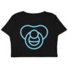 Kinky Cloth XS Pacifier Blue Organic Crop Top