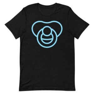 Kinky Cloth Black Heather / XS Pacifier Blue T-Shirt