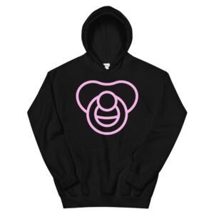 Kinky Cloth Black / S Pacifier Pink Hoodie