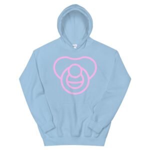 Kinky Cloth Light Blue / S Pacifier Pink Hoodie