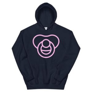 Kinky Cloth Navy / S Pacifier Pink Hoodie