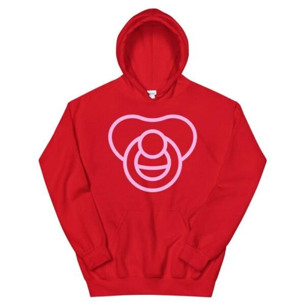 Kinky Cloth Red / S Pacifier Pink Hoodie