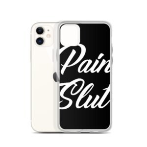 Kinky Cloth Pain Slut white IPhone Case