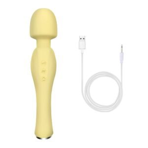 Kinky Cloth Yellow Pastel Color Wand Vibrator