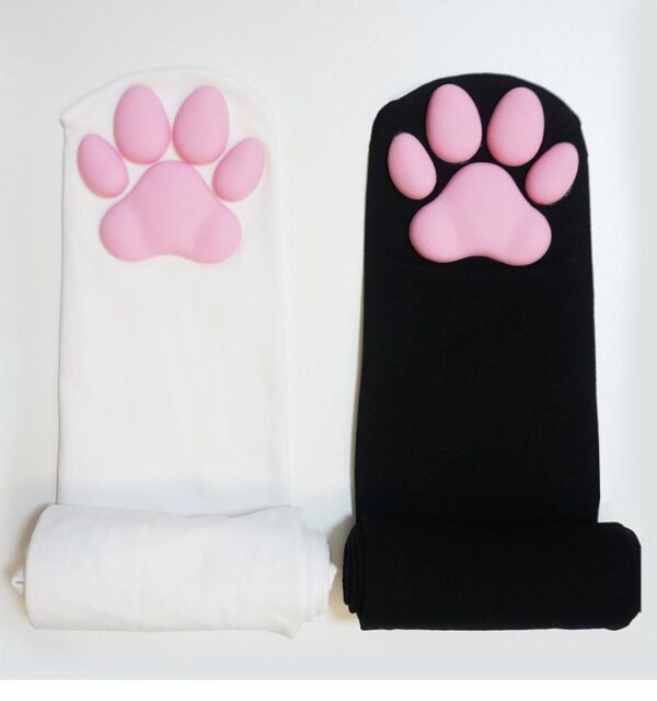 Kinky Cloth 200000702 Paw Pads Over Knee Stockings