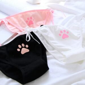 Kinky Cloth Paw Print Bandage Panties