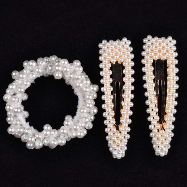 Kinky Cloth 200000395 set 12 Pearl Hair Ties & Ponytail Beads Set