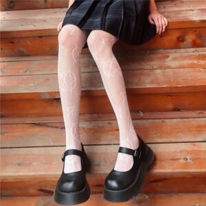 Kinky Cloth Pentacle Mesh Pantyhose Stockings