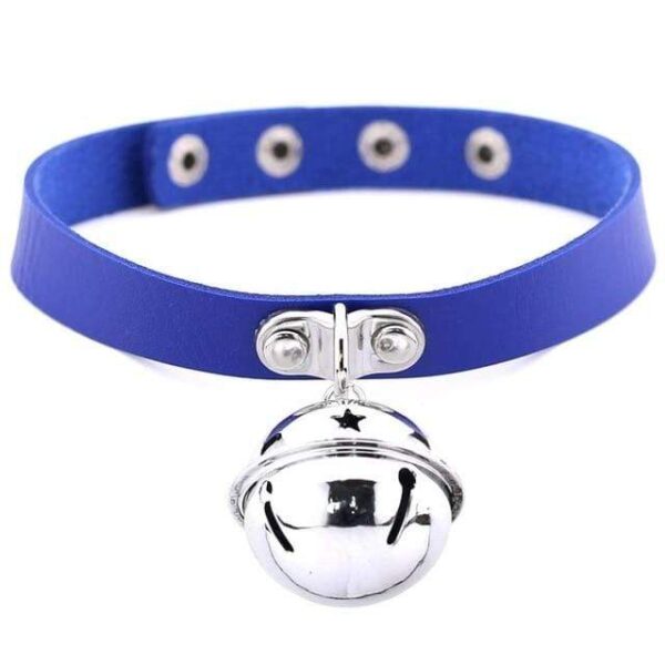 Kinky Cloth Blue Pet Kitten Bell Collar