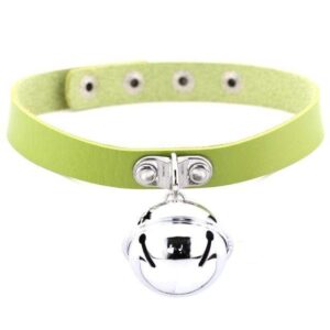 Kinky Cloth green Pet Kitten Bell Collar