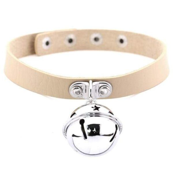 Kinky Cloth khaki Pet Kitten Bell Collar