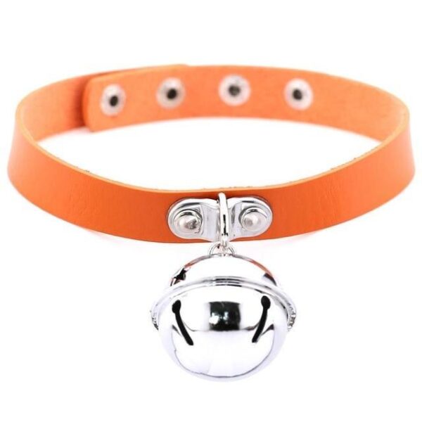 Kinky Cloth orange Pet Kitten Bell Collar