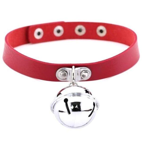 Kinky Cloth Red Pet Kitten Bell Collar