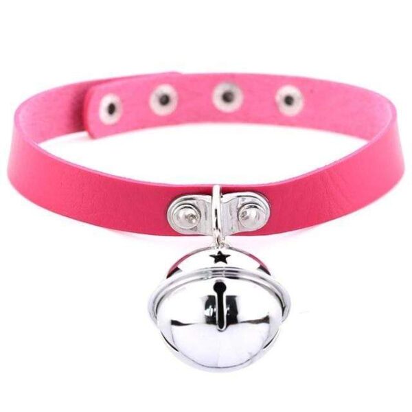 Kinky Cloth rose Pet Kitten Bell Collar