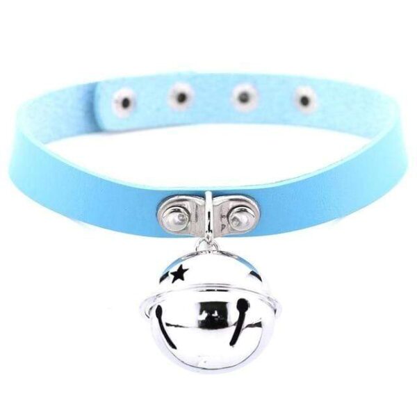 Kinky Cloth sky blue Pet Kitten Bell Collar