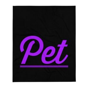 Kinky Cloth Pet Purple Throw Blanket