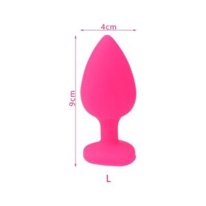 Pink Heart Jeweled Plug | Buy Online | Kinky Cloth