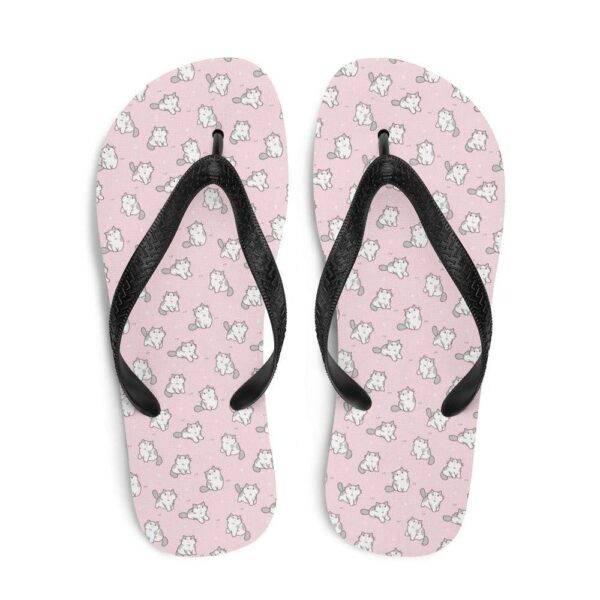 Kinky Cloth Accessories Pink Kitty Flip Flops