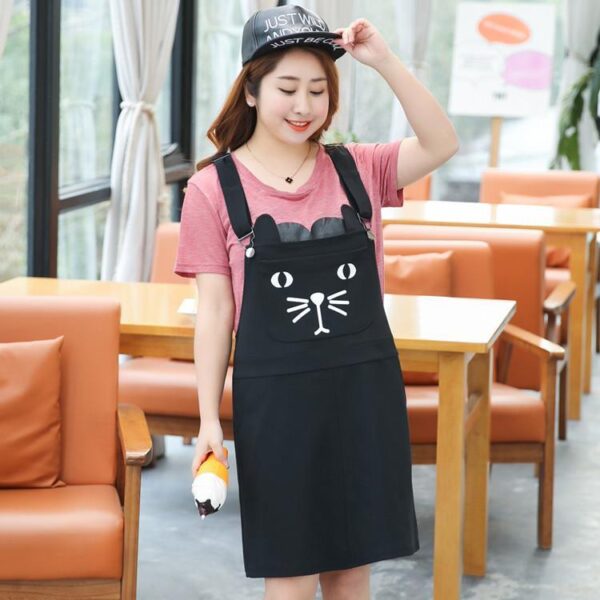 Kinky Cloth dress XL / Black Plus Size Cat Overalls