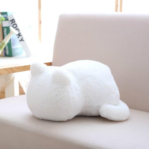 Kinky Cloth White Plush Kitty Stuffie Minimalist