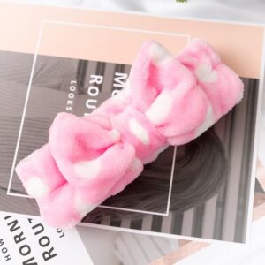 Kinky Cloth 200000395 Plush Striped Elastic Bow Headbands