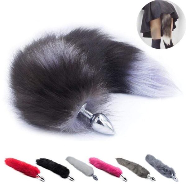 Kinky Cloth Plush Tail Plug