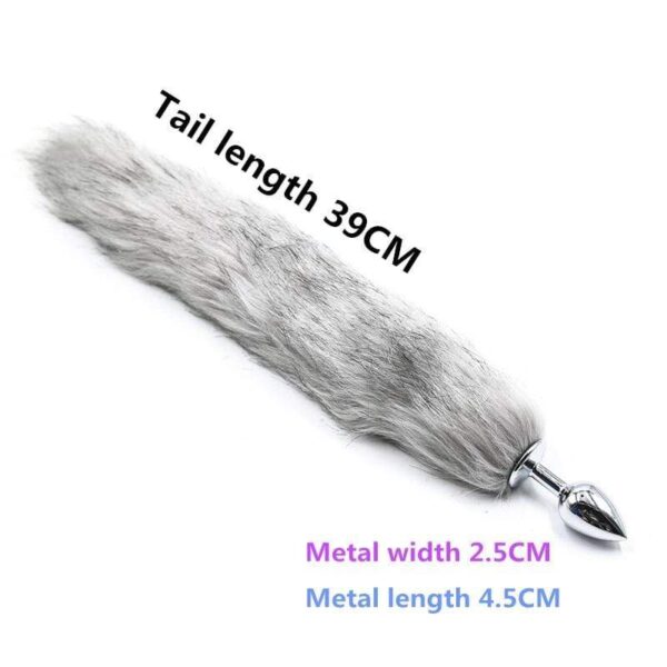 Kinky Cloth Plush Tail Plug