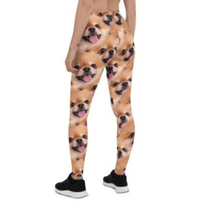 Pomeranian Dog, Faces, Tongue, Funny, Gift, Cute, Dog Lover, Leggings | Buy Online | Kinky Cloth