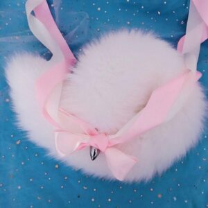 Powder Pink Fox Tail Plug | Buy Online | Kinky Cloth