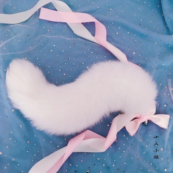 Powder Pink Fox Tail Plug | Buy Online | Kinky Cloth