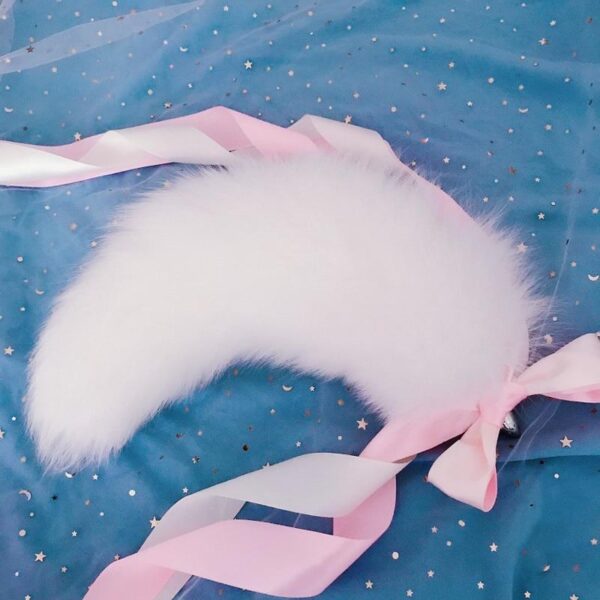 Powder Pink Fox Tail Plug | Buy Online | Kinky Cloth