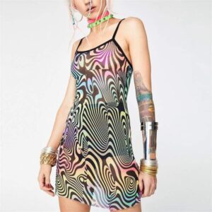 Kinky Cloth Psychedelic Mini Dress