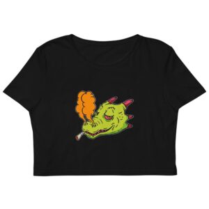 Kinky Cloth XS Puff Dragon Organic Crop Top