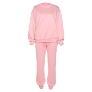 Kinky Cloth Pink / S / CN Pullover & Drawstring Joggers Set