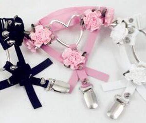 Kinky Cloth Pink Punk Flower Garter