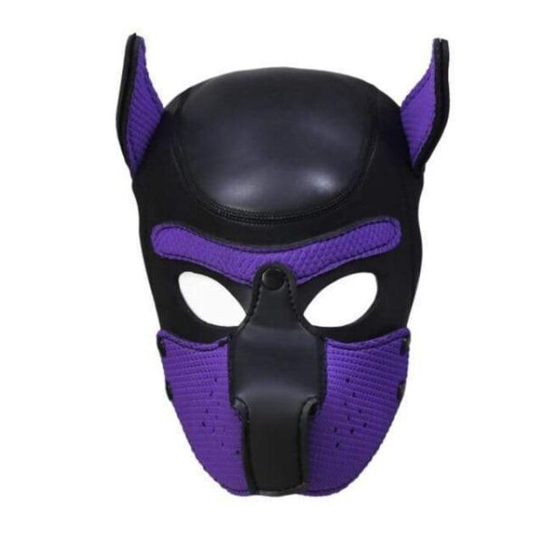 Kinky Cloth Accessories Purple Puppy Play Dog Hood Mask