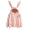 Kinky Cloth Hoodie Rabbit Ear Hoodie