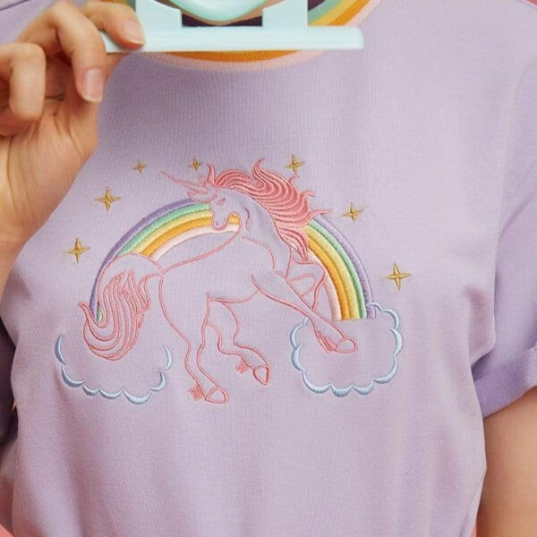 Kinky Cloth top M / Purple Rainbow Unicorn Top