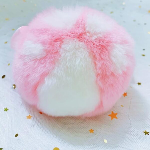 Kinky Cloth 200345142 White Real Rabbit Fur Cat Claw Plug