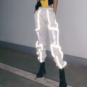 Kinky Cloth 200000366 Reflective White Jagger Pants