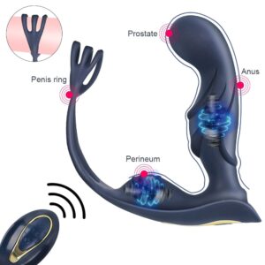 Kinky Cloth Remote Control Cock Ring Vibrator