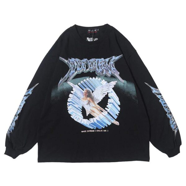 Kinky Cloth 200000791 Black / S Retro Angel Oversized Shirt