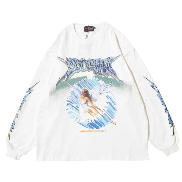 Kinky Cloth 200000791 White / S Retro Angel Oversized Shirt