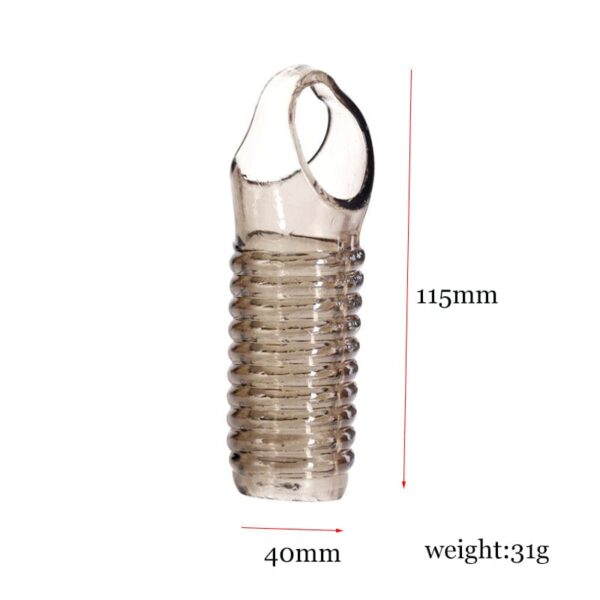 Kinky Cloth Spiral Reusable Penis Enlarger Sleeve