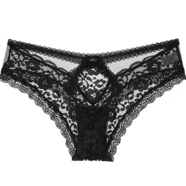 Kinky Cloth Black / M Ribbon Lace Lingerie