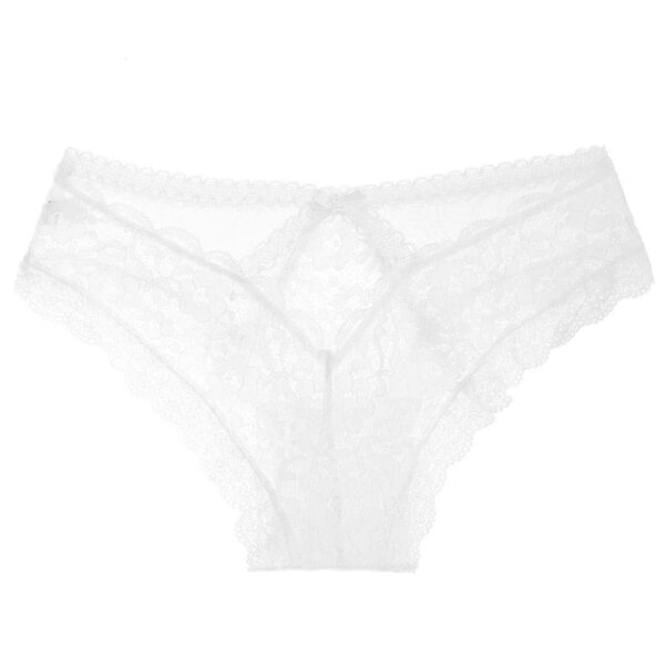 Kinky Cloth White / M Ribbon Lace Lingerie