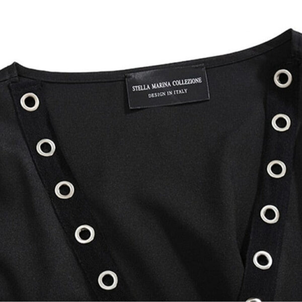 Kinky Cloth Rivet Waist Coat