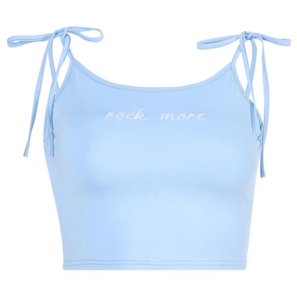 Kinky Cloth 200000790 Sky Blue / L Rock More Spaghetti Strap Crop Top