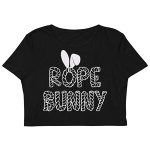 Kinky Cloth XS Rope Bunny White Organic Crop Top