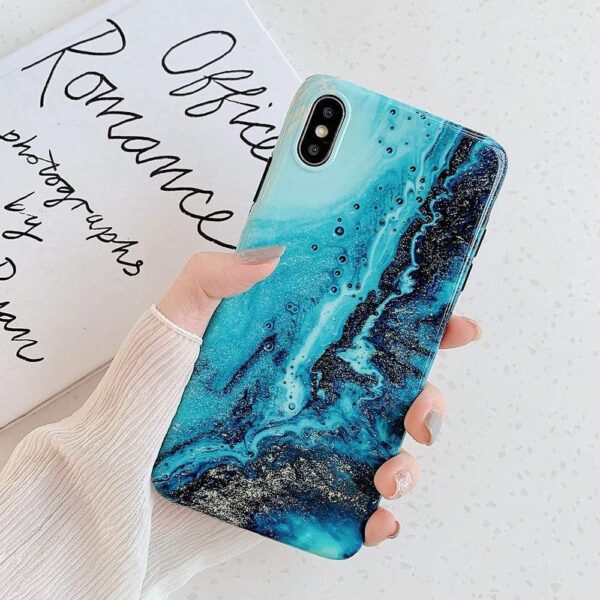 Kinky Cloth 380230 Sapphire Blue / For 7 Plus or 8 Plus Sea Marble iPhone Case